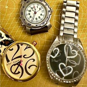 Junk drawer, jewelry lot~ Betsey Johnson, fossil, & Swiss Army Knife watch lot